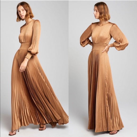 A.L.C. Leah II Mini Dress in Toffee Brown Size 0 - Picture 4 of 11